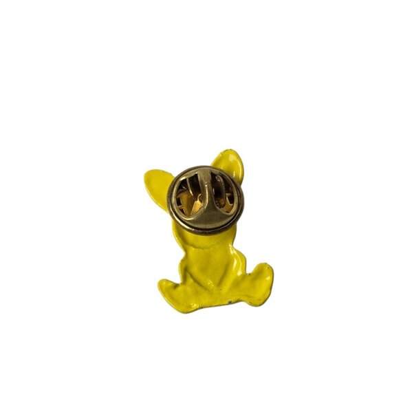 Vintage Yellow Metal Easter Bunny Rabbit Pin/Brooch 0.97" x 0.68" - Picture 2 of 4